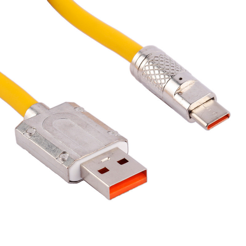 کابل تایپ سی فست شارژ Firstyou FY-001 6A 120W 1m — تصویر ۳