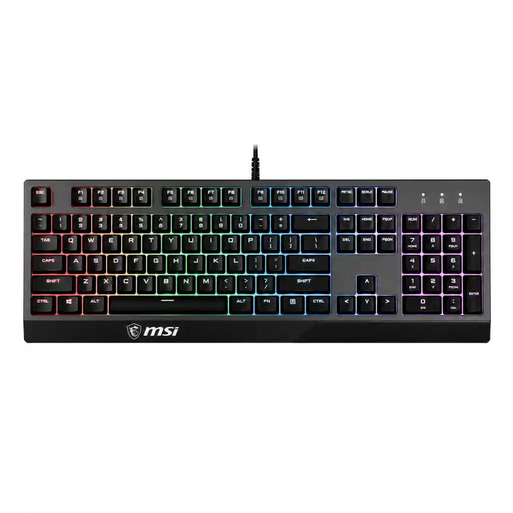 کیبورد گیمینگ ام اس آی MSI Vigor GK30 (نورپردازی RGB و سوییچ‌های شبه مکانیکال) استوک کم کار