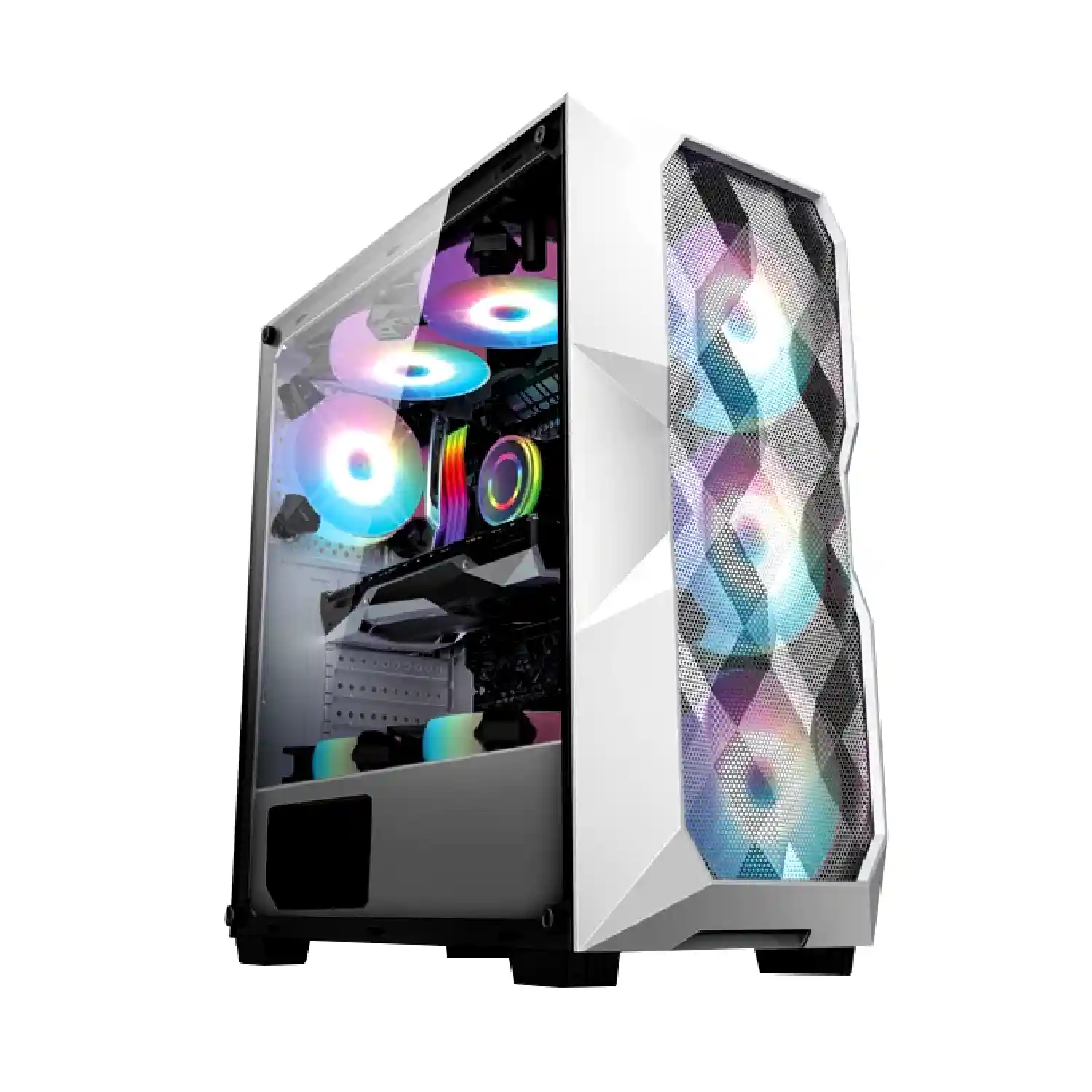 سیستم گیمینگ قدرتمند Core i5 12400 F / MSI RTX 3070 / 16GB RAM / 512GB NVMe (کیس فاتر 730 سفید)