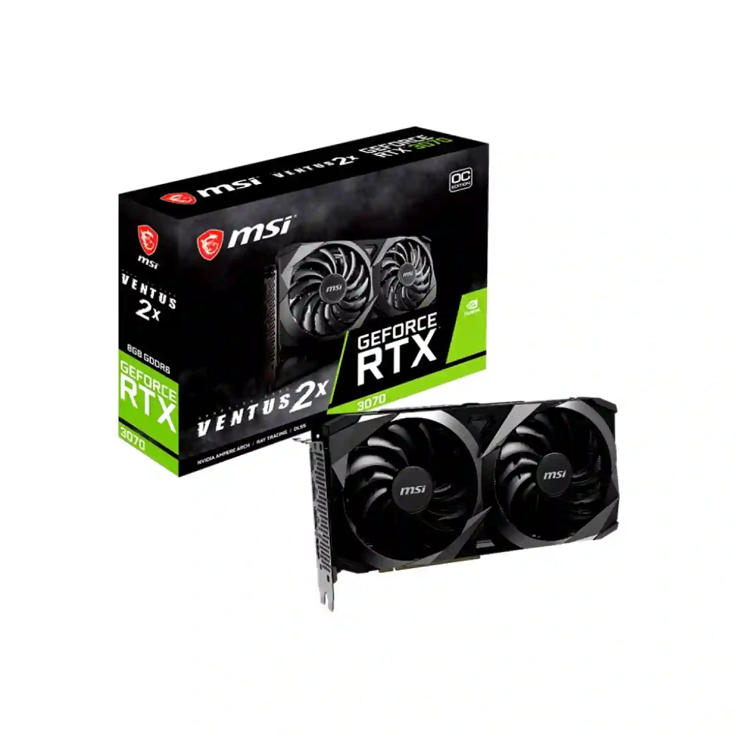 کارت گرافیک ام اس ای MSI RTX 3070 VENTUS 2X 8G (استوک تمیز)