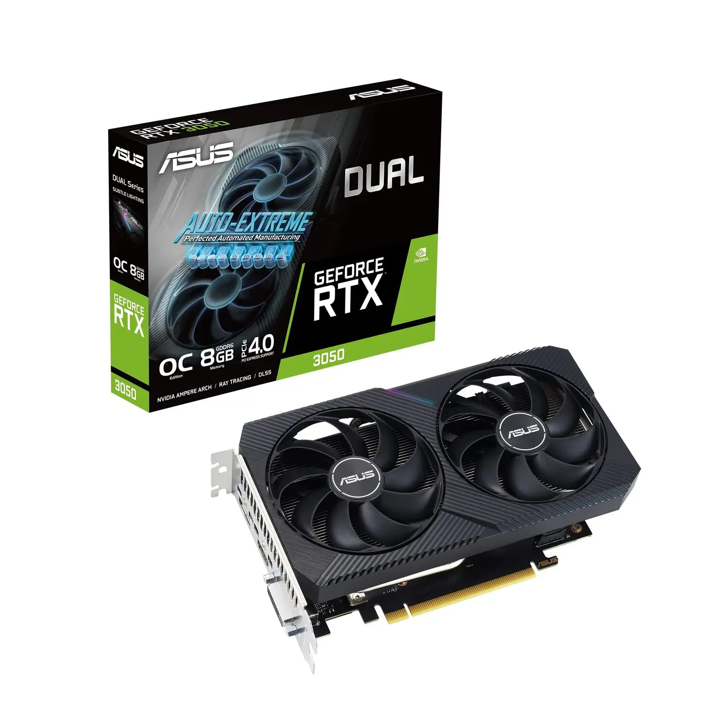 کارت گرافیک ایسوس ASUS Dual RTX 3050 OC 8GB با گارانتی الماس تا 1406 (استوک)