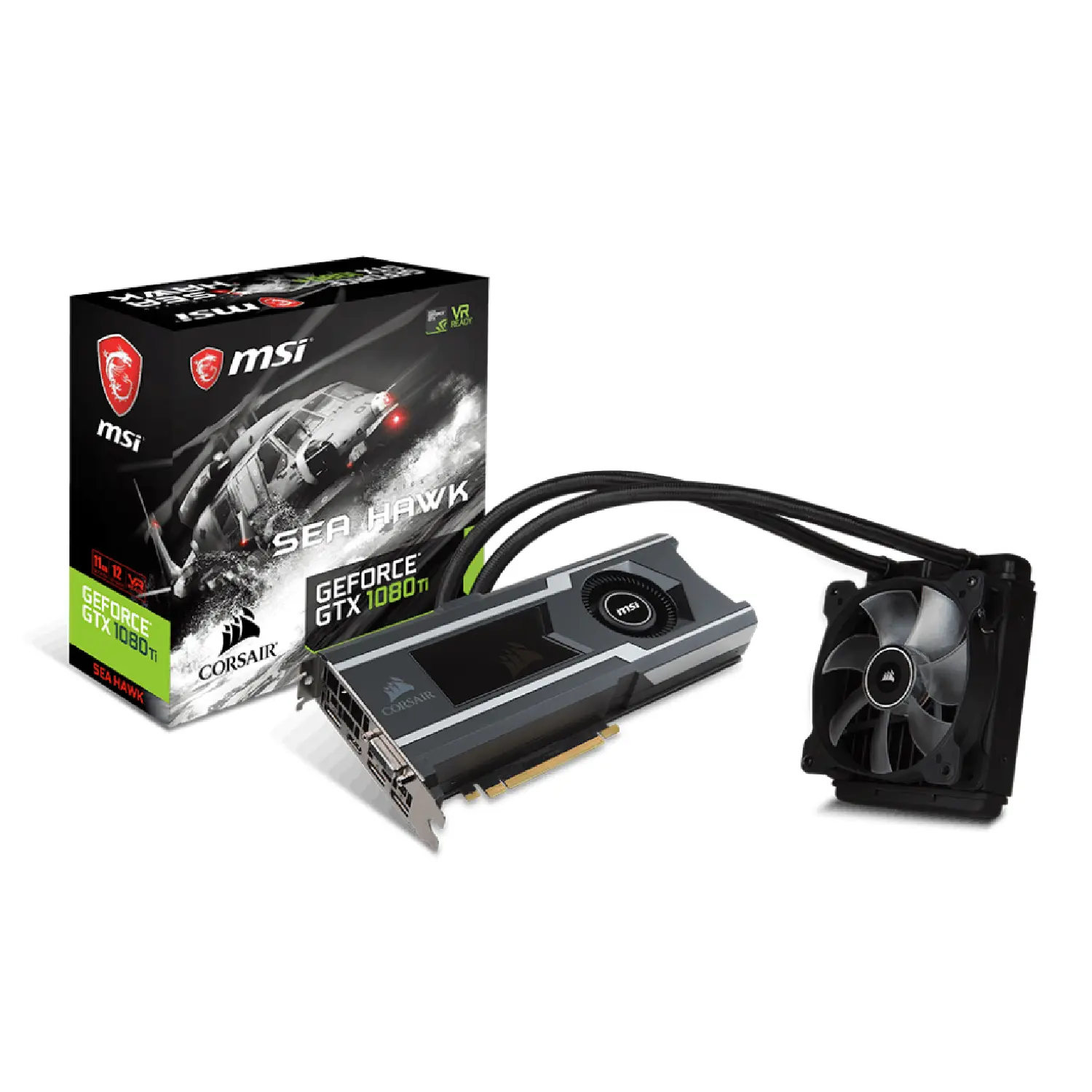 کارت گرافیک MSI GTX 1080 SEA HAWK X 8GB استوک