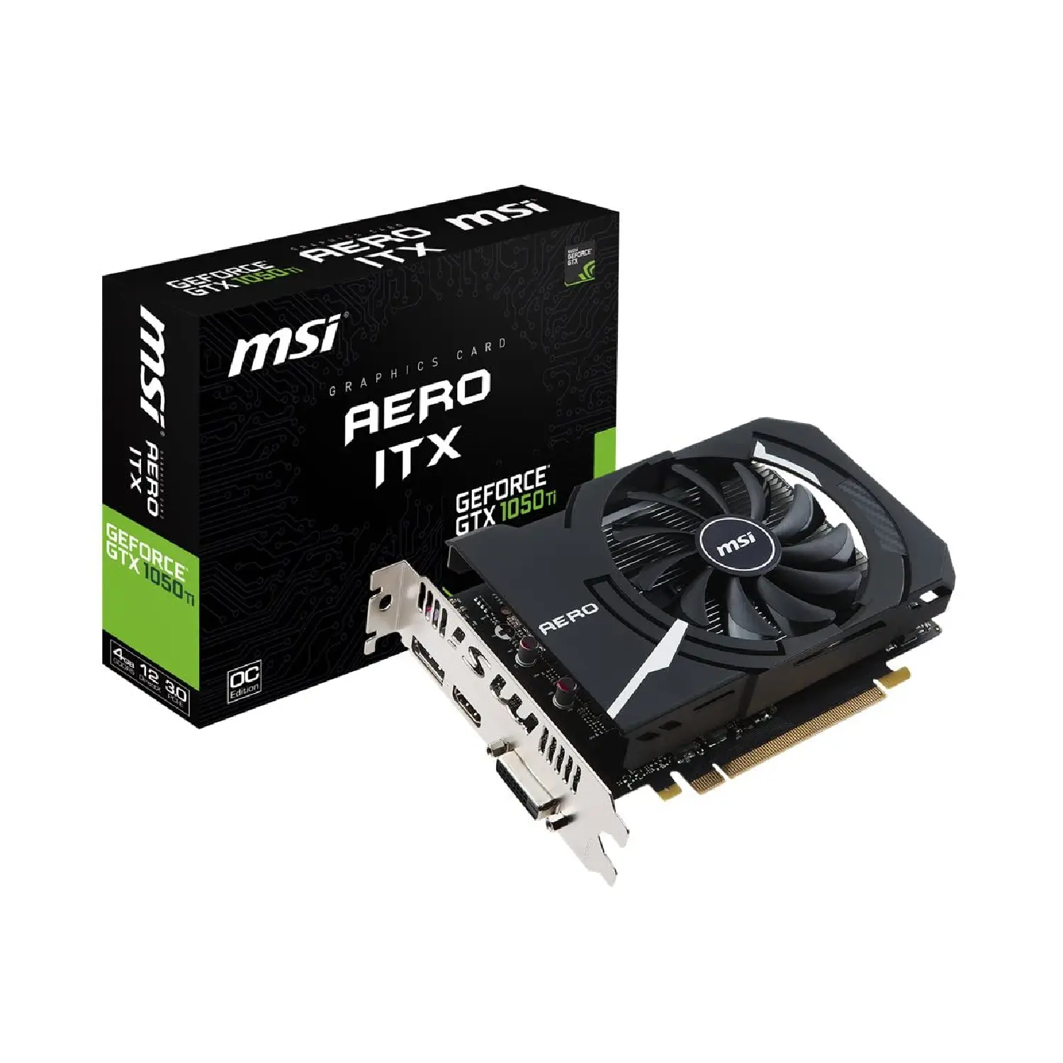 کارت گرافیک MSI GeForce GTX 1050 Ti AERO ITX 4G استوک