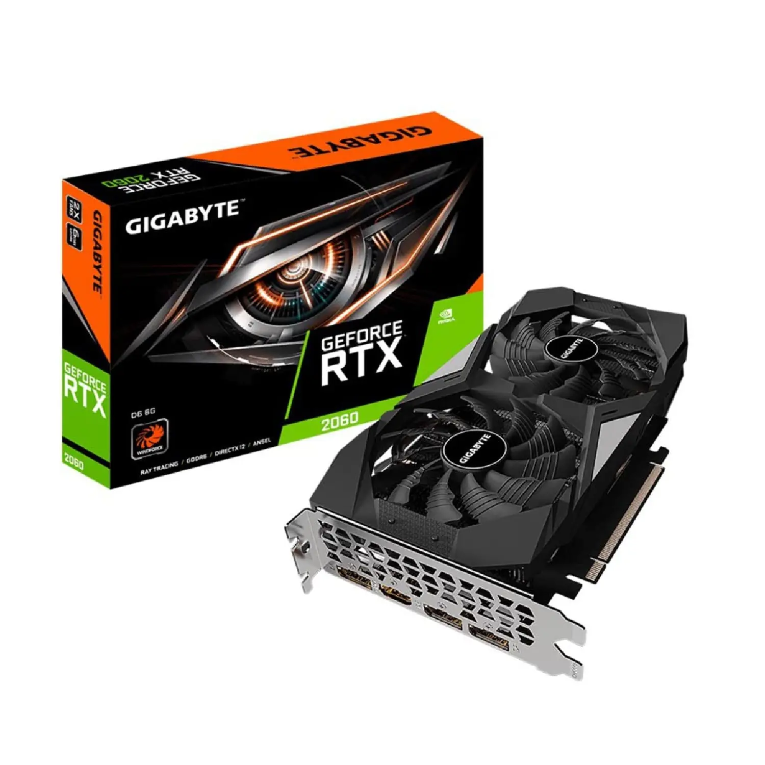 کارت گرافیک گیگابایت NVIDIA GeForce RTX 2060 6GB استوک