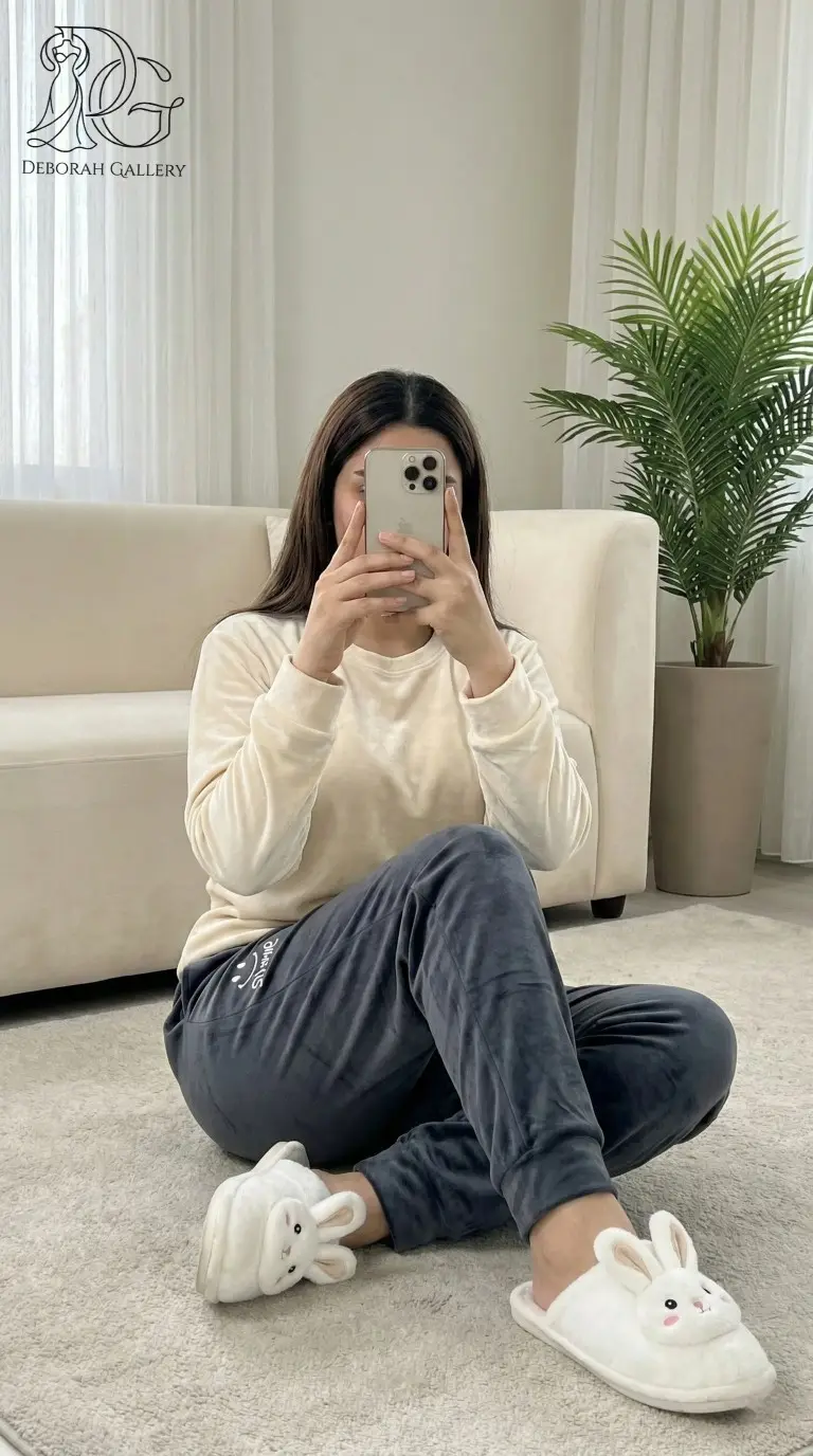 شلوار راحتی مخمل ساده زنانه مدل اسلش – نرم و لطیف