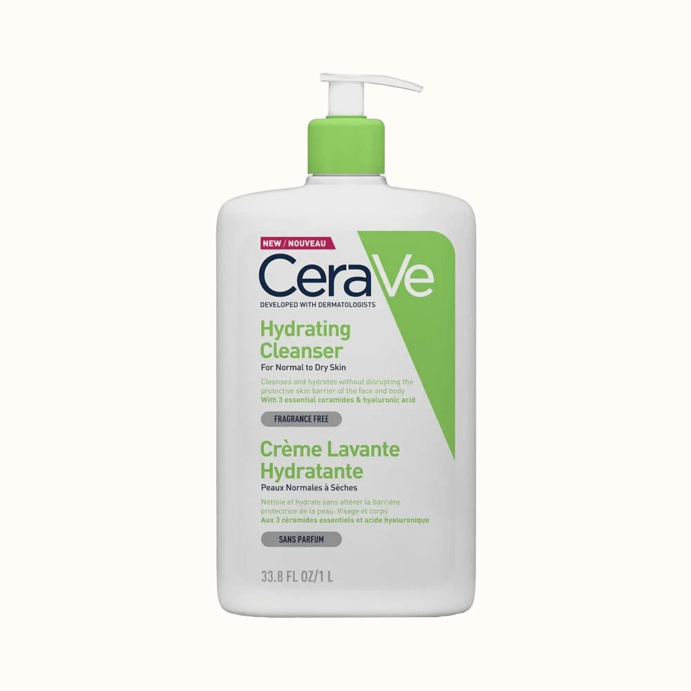 شوینده و آبرسان سراوی مناسب پوست نرمال تا خشک حجم ۴۷۳ میل مدلHydrating — تصویر ۲