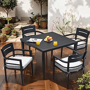 میز چوبی اکالیپتوس ۷۰x۷۰ چیبو آلمان کاملا ضد آب