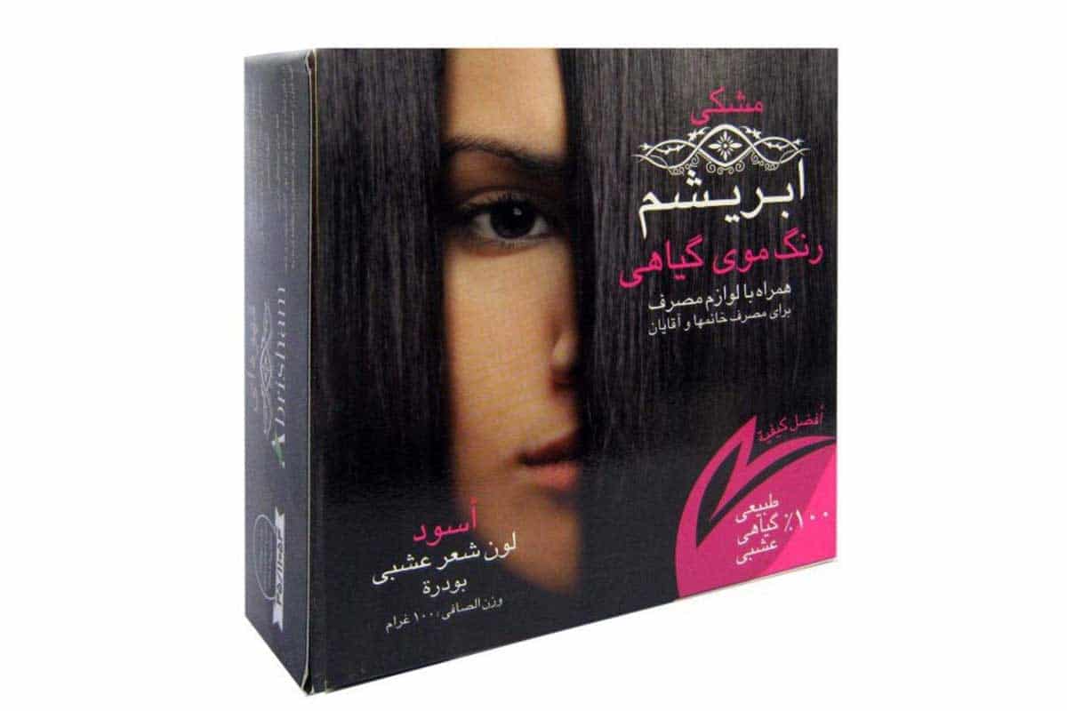 رنگ موی گیاهی مشکی ابریشم ـ 130 گرم — تصویر ۲