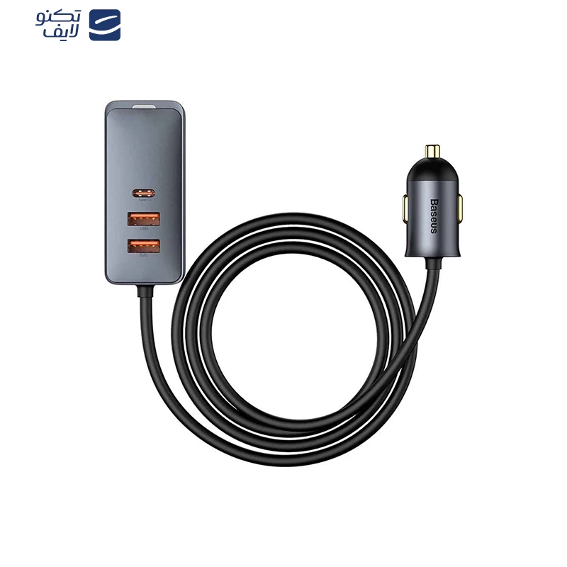شارژر فندکی 120 وات بیسوس مدل CCBX-120C2X — تصویر ۲