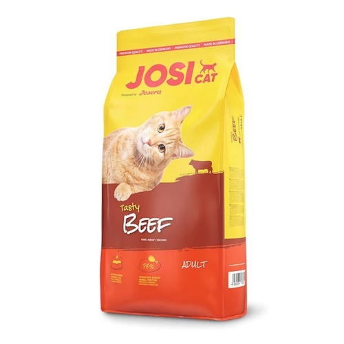 غذای خشک گربه جوسی کت مدل Crispy Beef طعم گوشت اورجینال