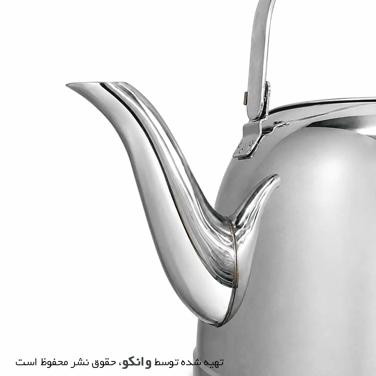 کتری و قوری استیل دسته طرح چوب مدل Foresta A217 کرکماز — تصویر ۸