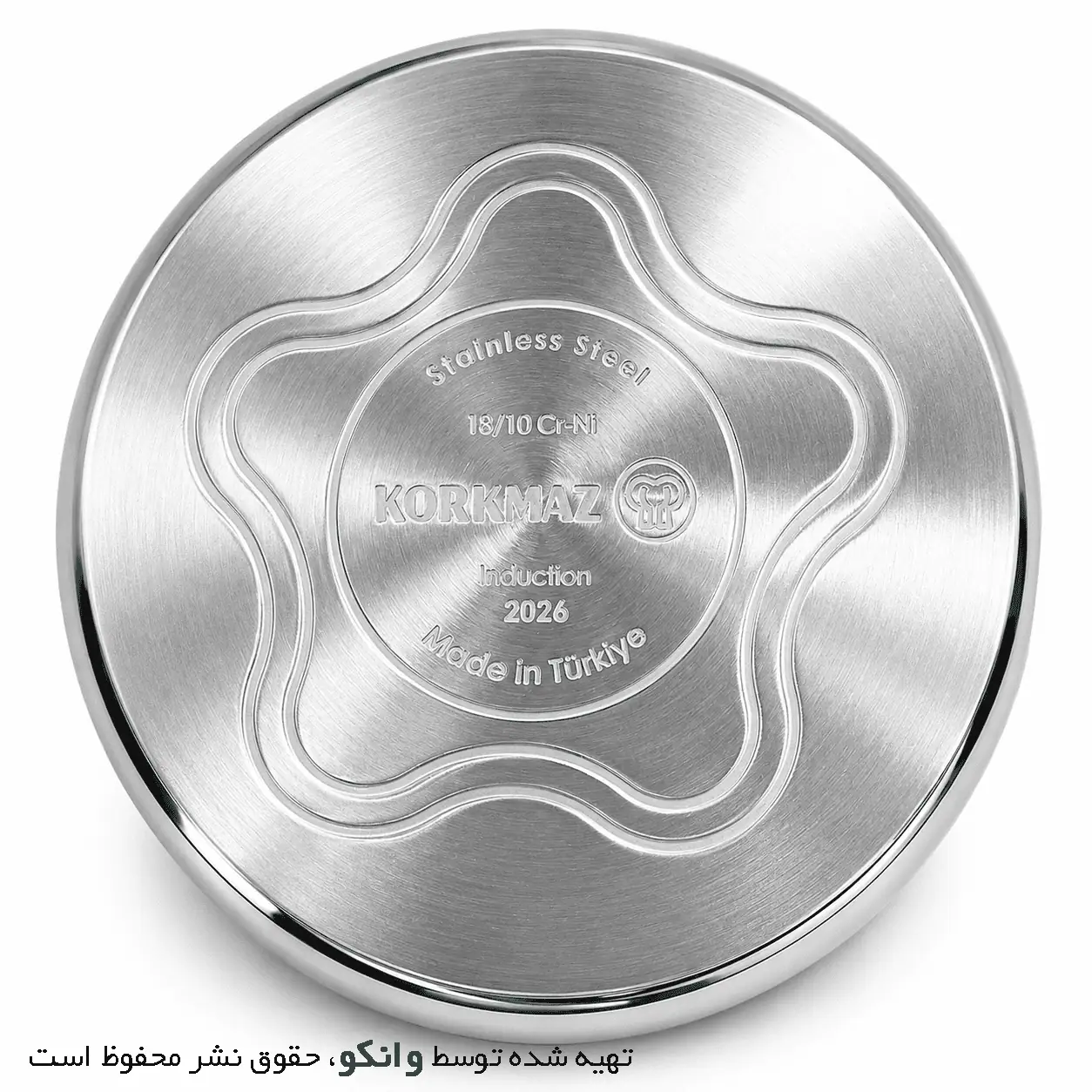 کتری و قوری استیل دسته طرح چوب مدل Foresta A217 کرکماز — تصویر ۷
