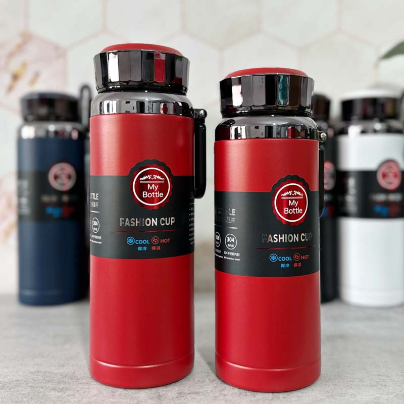 فلاسک وکیوم درب الماسی استیل 316 حجم 1000 و 800 میلی لیتر