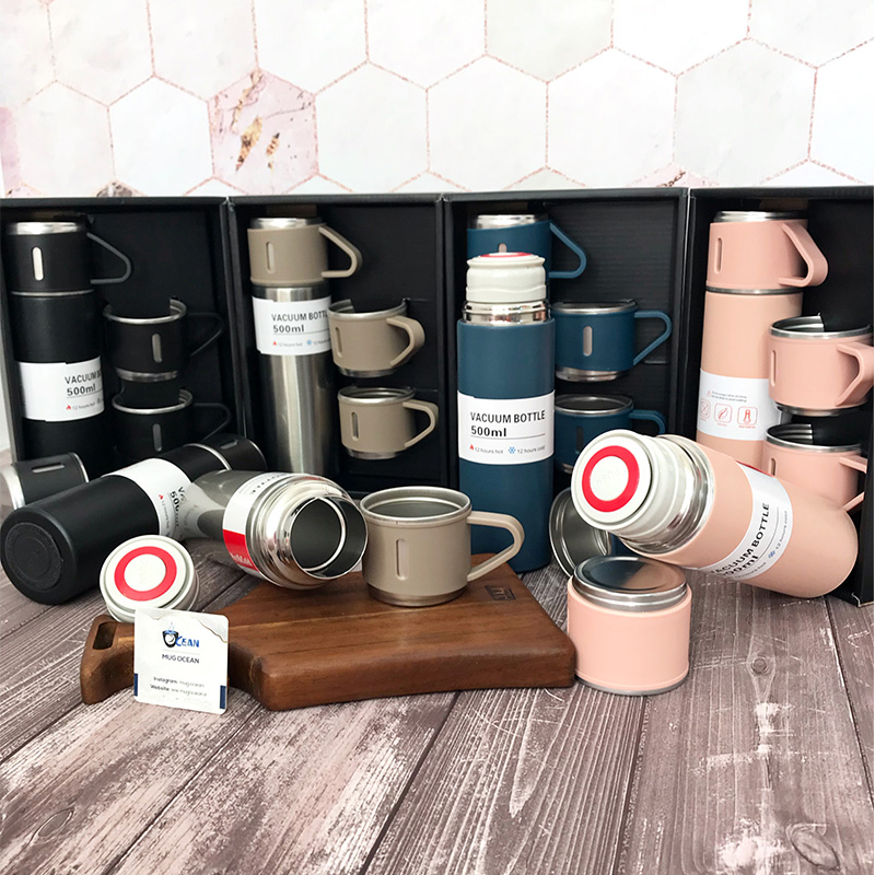 فلاسک جعبه کادویی سه کاپ برند Vacuum — تصویر ۷
