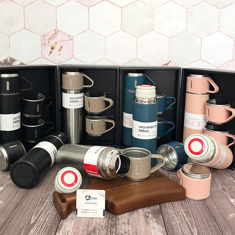فلاسک جعبه کادویی سه کاپ برند Vacuum — تصویر ۸