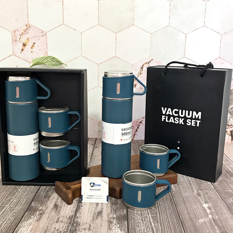 فلاسک جعبه کادویی سه کاپ برند Vacuum — تصویر ۳