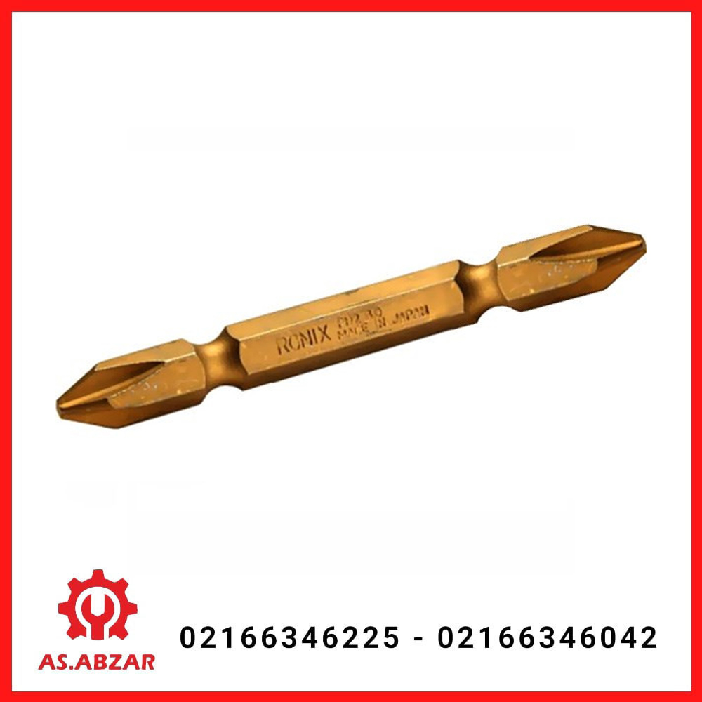 سر پیچ گوشتی تیتانیوم دو سر چهار سو رونیکس مدل 5409