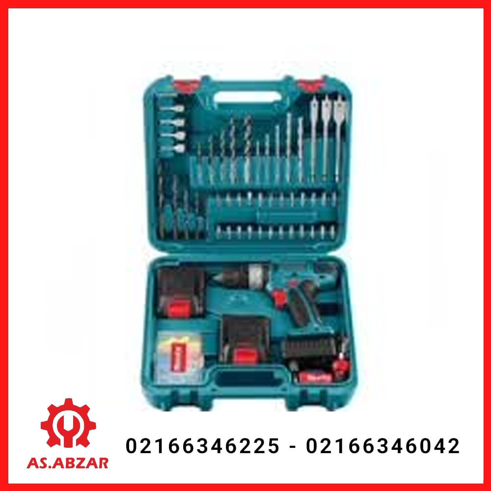 کیت دریل شارژی چکشی 18 ولت 53 پارچه رونیکس مدل RS-8019