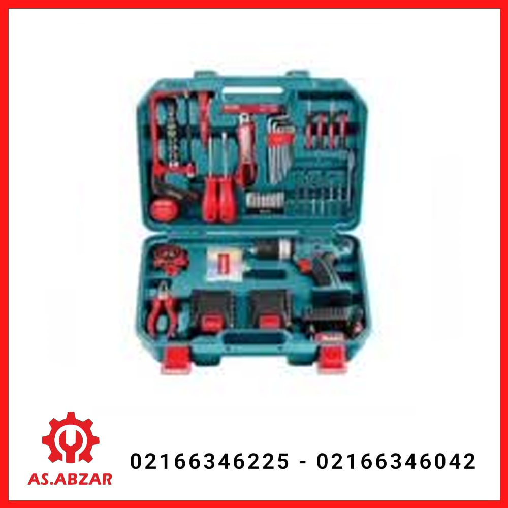 کیت دریل شارژی چکشی 18 ولت 53 پارچه رونیکس مدل RS-8018