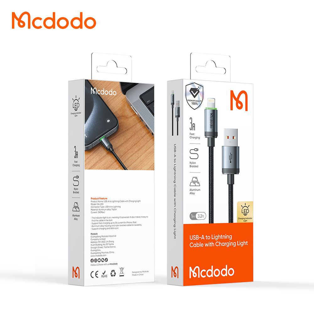 کابل USB به لایتنینگ مک‌دودو مدل CA-2030 — تصویر ۳