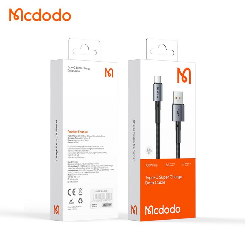 کابل USB به تایپ سی مک‌دودو مدل CA-3590 — تصویر ۳
