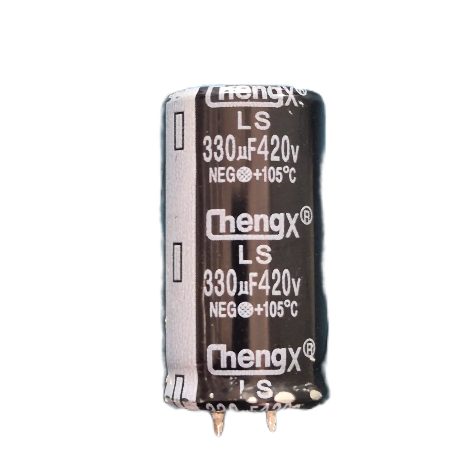 خازن الکترولیتی ChengX 330uF 420V اورجینال استوک