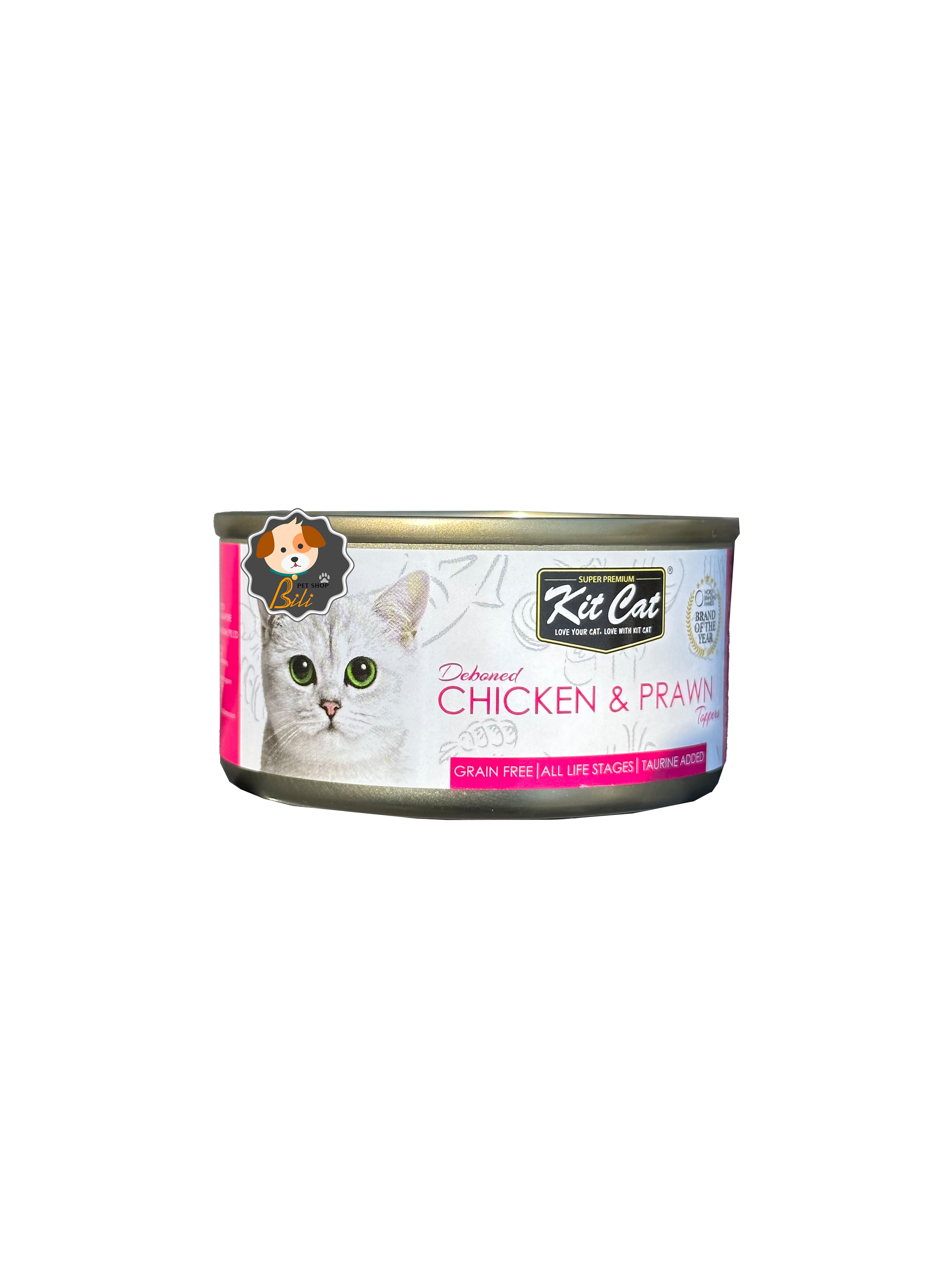 کنسرو گربه کیت کت با طعم مرغ و میگو ۸۰ گرمی ـ KITCAT CHICKEN & PRAWN 80 GR