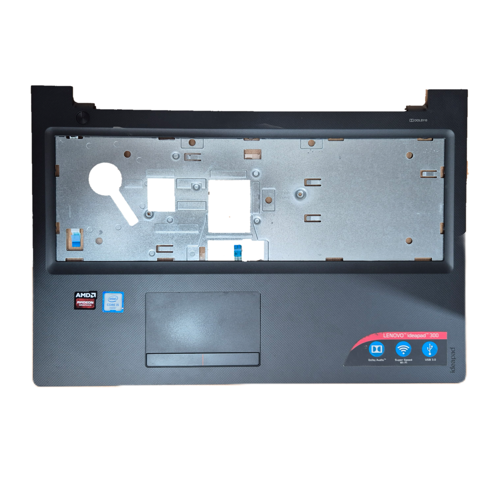 فریم C لپ‌تاپ Lenovo 300-15ISK | قاب بالای کیبورد با تاچ‌پد و پاور