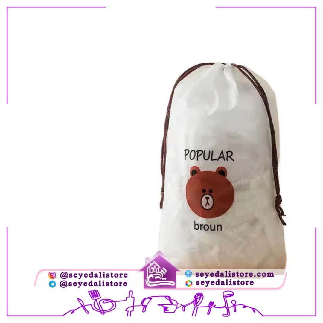 درپوش پلاستیکی ۱۰۰ عددی کیسه خرسی (کاور بشقاب کشدار)