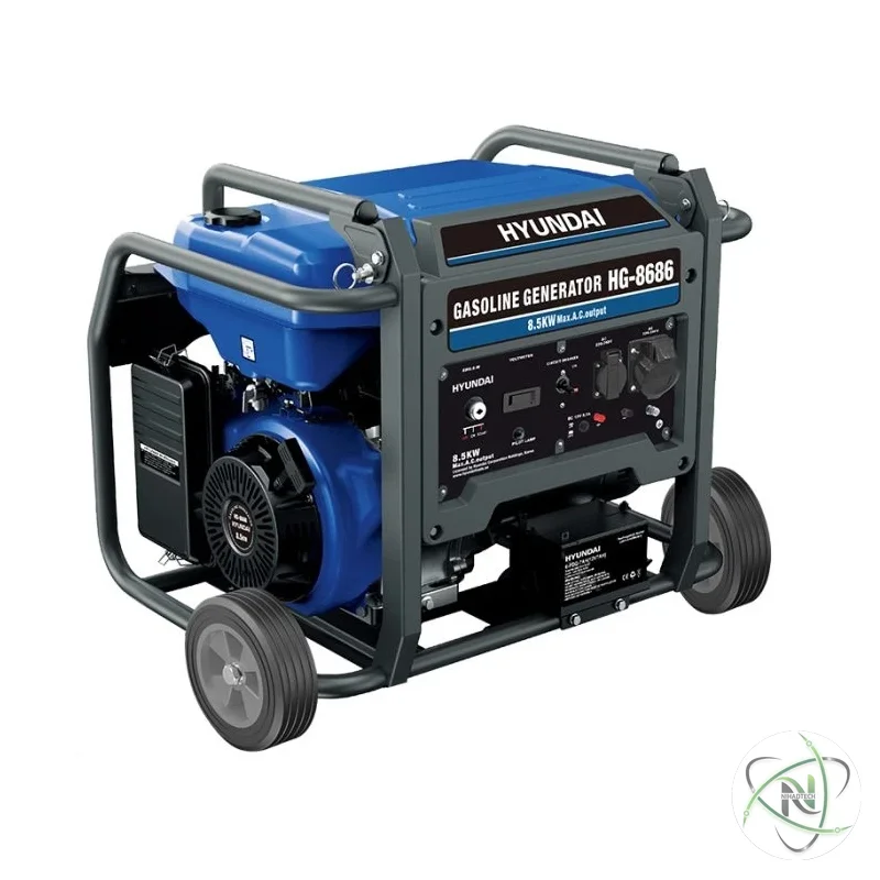موتور برق هیوندای بنزینی 8.5 کیلووات مدل HG-8686 pro + با 12 ماه گارانتی