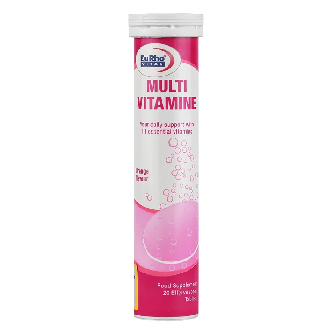 قرص جوشان مولتی ویتامین یوروویتال 20 عددی/Eurho Vital Multi Vitamin 20 Effervescent Tabs