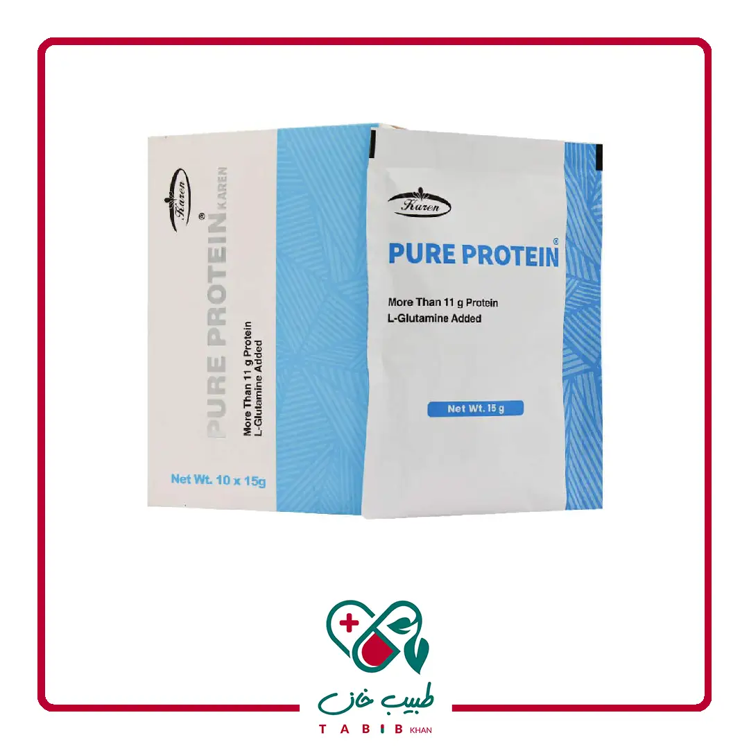 پیور پروتئین کارن طعم شکلاتی ۱۰ ساشه/Karen Pure Protein 10 Sachet — تصویر ۳