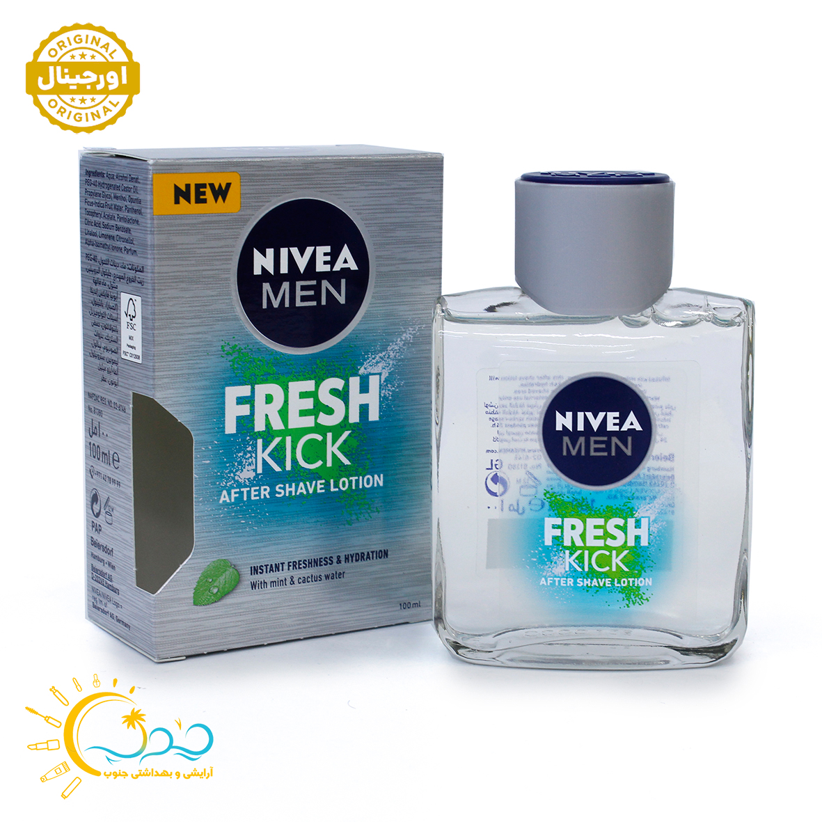 لوسیون افتر شیو نیوآ مدل FRESH KICK(آلمانی عربی اصل) حجم 100 میلی لیتر