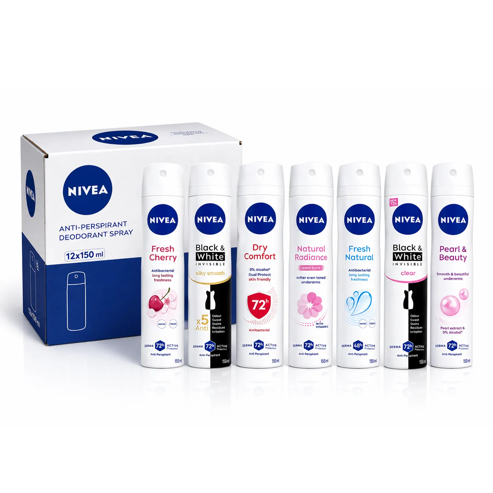 اسپری ضد تعریق زنانه نیوا Nivea (12عددی)