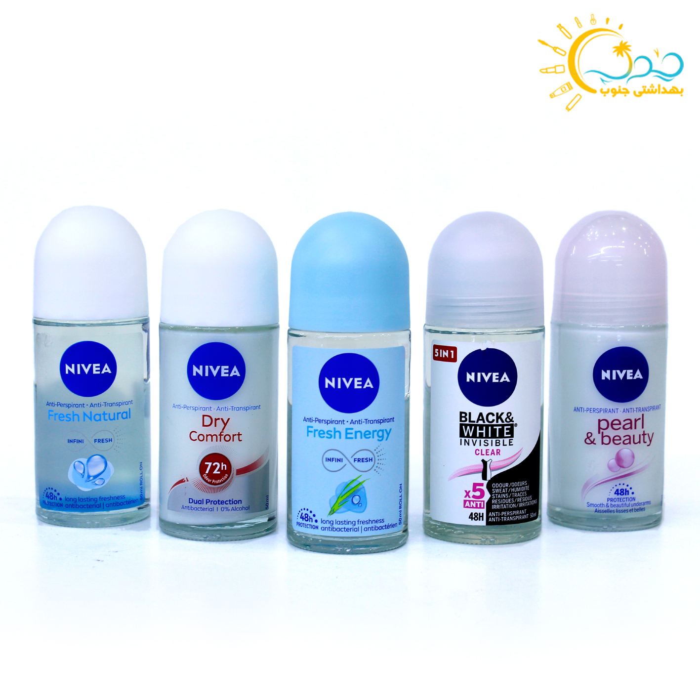 مام رول ضد تعریق زنانه نیوا Nivea حجم 50 میل (12عددی)