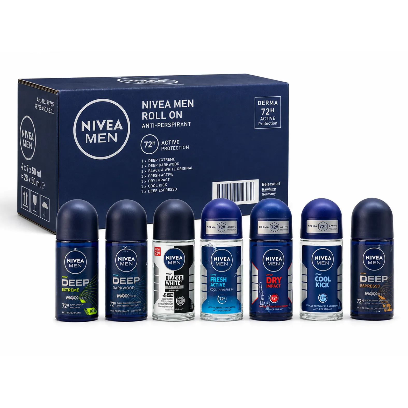 مام رول ضد تعریق نیوآ مردانه Nivea حجم 50 میل | تعداد 12عدد — تصویر ۲