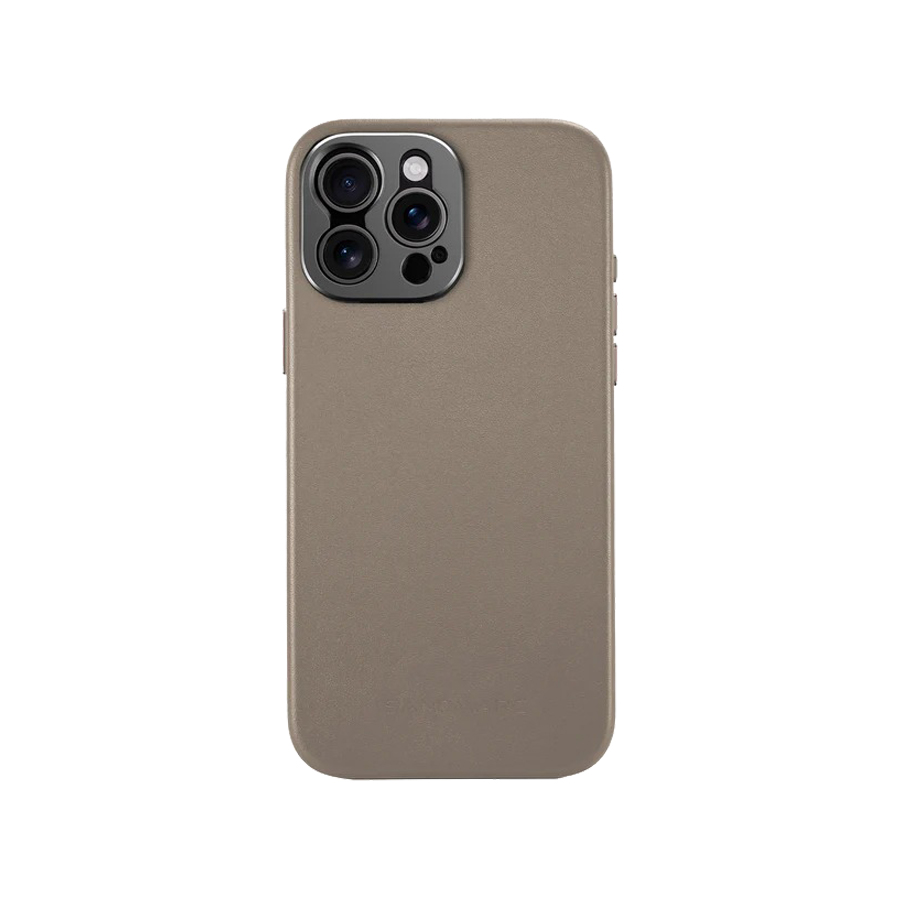 قاب چرمی موبایل آیفون سندمارک SANDMARC iPhone Leather Case-Sand