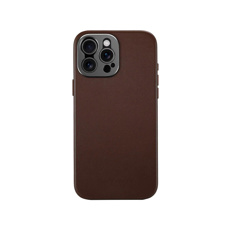 قاب چرمی موبایل آیفون سندمارک SANDMARC iPhone Leather Case-Brown