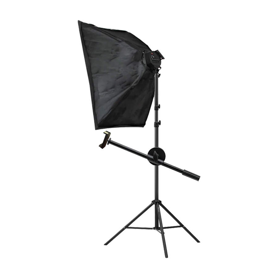 کیت اقتصادی پایه موبایل با سافت باکس 5 لامپ B-kit28