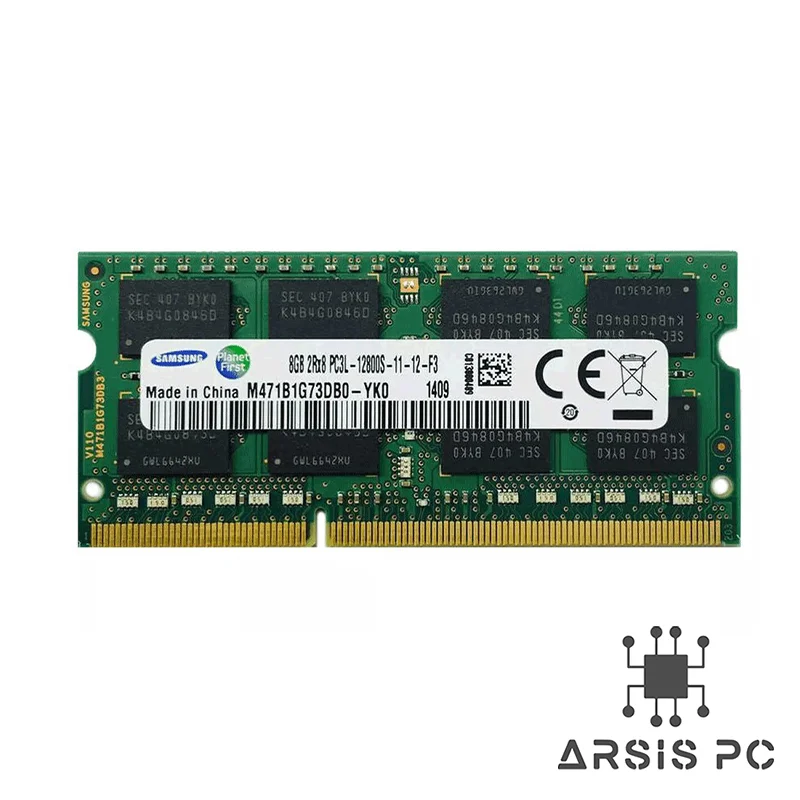 رم لپ‌تاپ سامسونگ تک کاناله مدل M471B1G73EB0-YK0 فرکانس 1600 مگاهرتز DDR3L تایمینگ CL11 حافظه 8 گیگابایت (PC3L-12800)