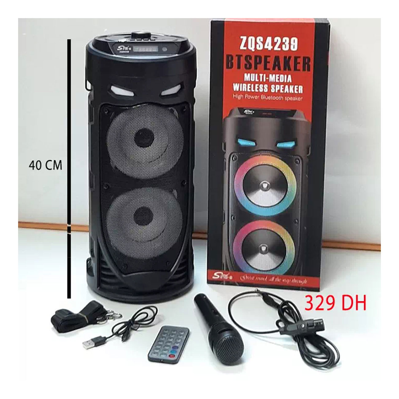اسپیکر بلوتوثی قابل حمل مدل ZQS4239 — تصویر ۸
