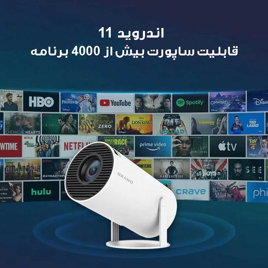 ویدئو پروژکتور مدل HY-300 Android — تصویر ۷