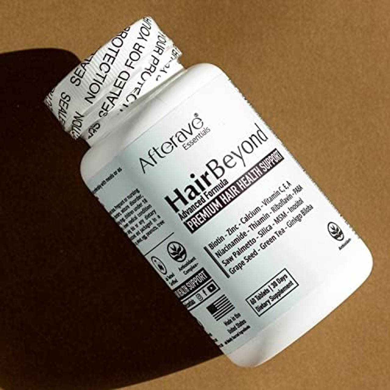قرص هیربیاند افتریو مکمل تقویت کننده و ضدریزش مو طرح جدید حاوی کلوروفیل اصل | Afterave hairbeyond 60 Tablets