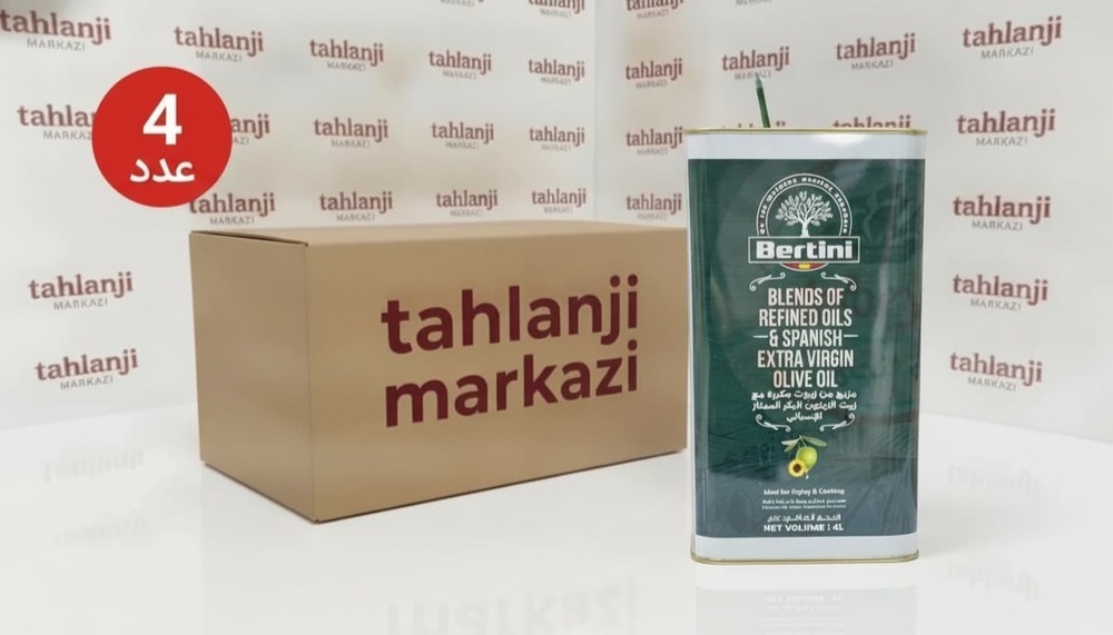 روغن زیتون برتینی عمده اسپانیایی اصل | کارتن ۴ عددی ۴ لیتری