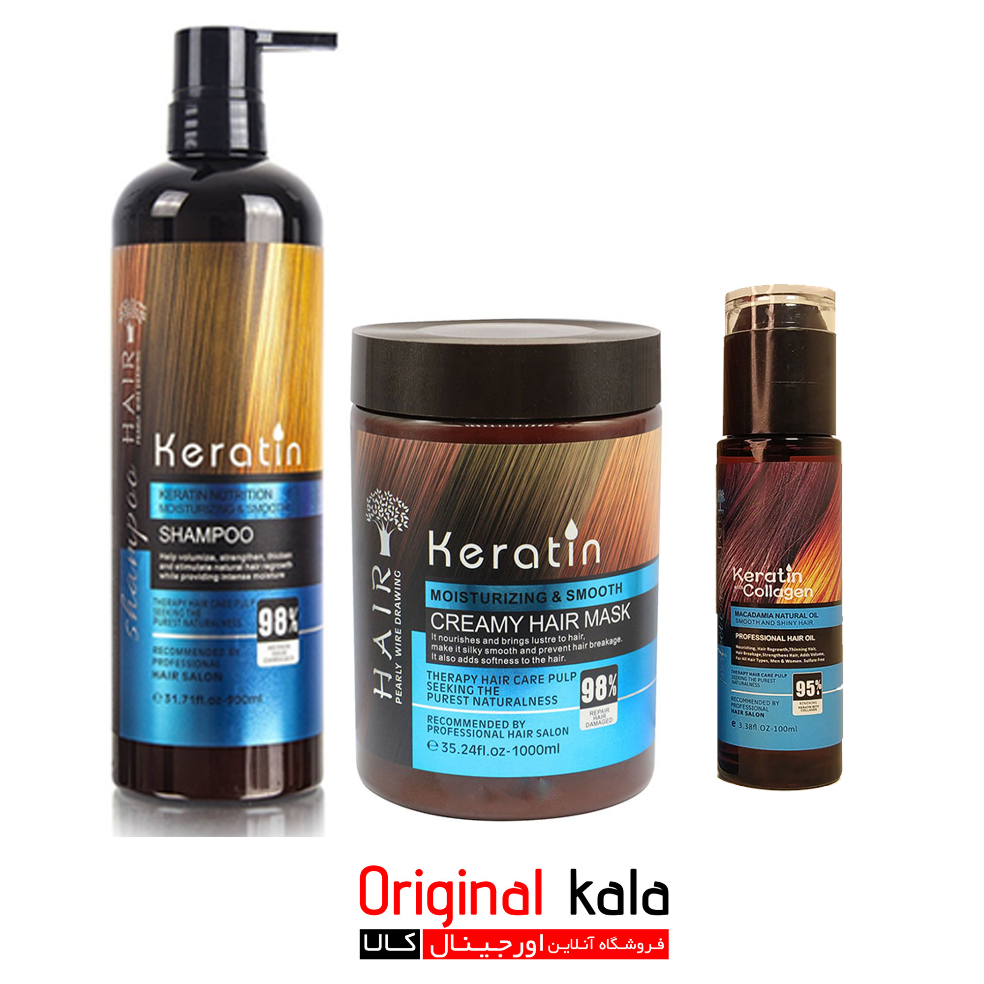 پک کامل بدون سولفات Keratin