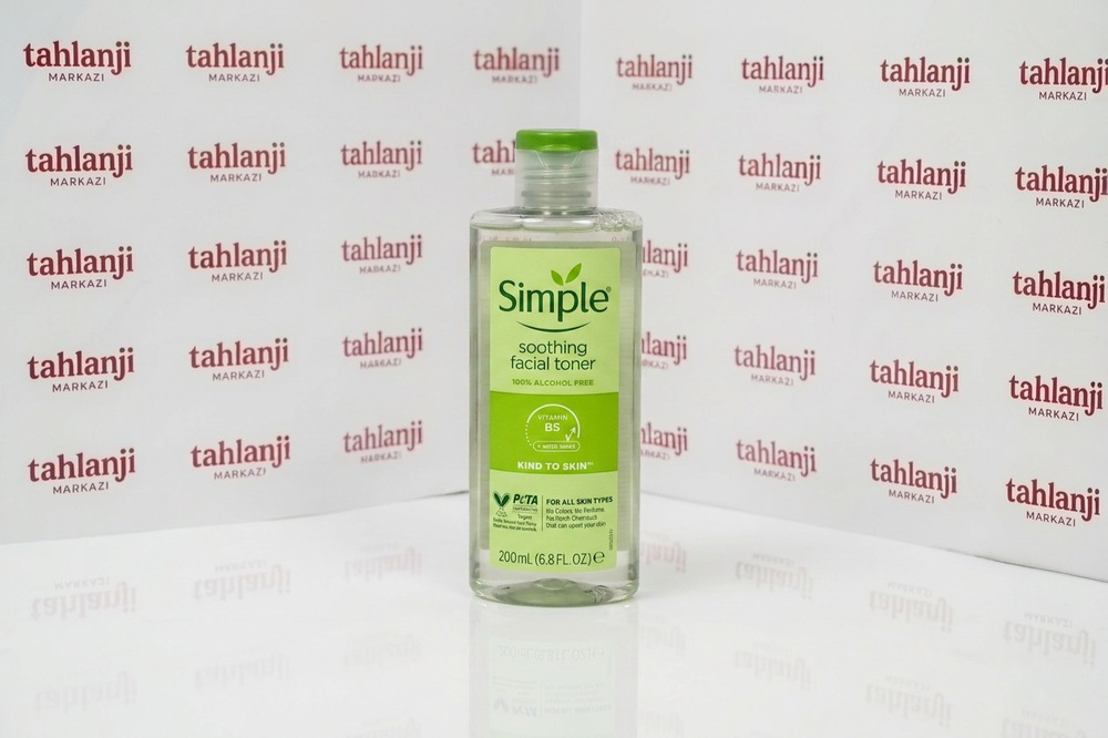 تونر صورت سیمپل Simple مدل Soothing مناسب انواع پوست حجم 200 میلی‌لیتر