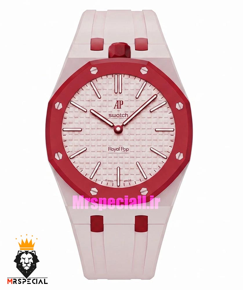 ساعت سواچ رویال پاپ صورتی قرمز 021603 Audemars Piguet x Swatch OTTO ROSSO — تصویر ۲