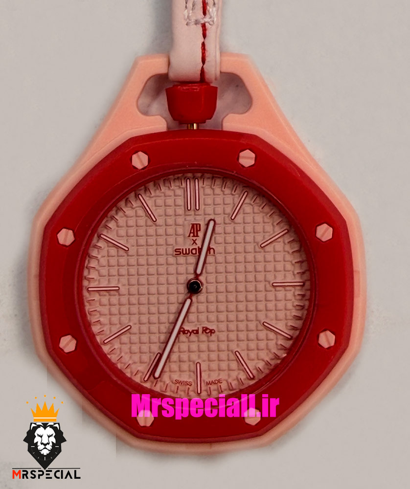 ساعت سواچ رویال پاپ صورتی قرمز 021603 Audemars Piguet x Swatch OTTO ROSSO — تصویر ۴