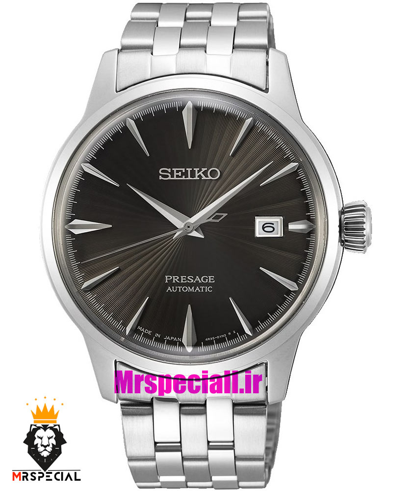ساعت سیکو مردانه اتوماتیک استیل صفحه مشکی 021550 SEIKO Presage