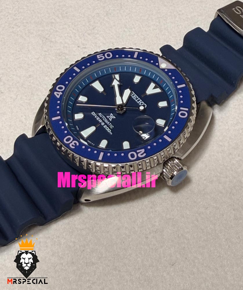ساعت سیکو 5 مردانه اتوماتیک قاب استیل بند رابر ابی صفحه ابی 021529 SEIKO — تصویر ۴